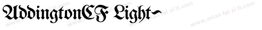 AddingtonCF Light字体转换